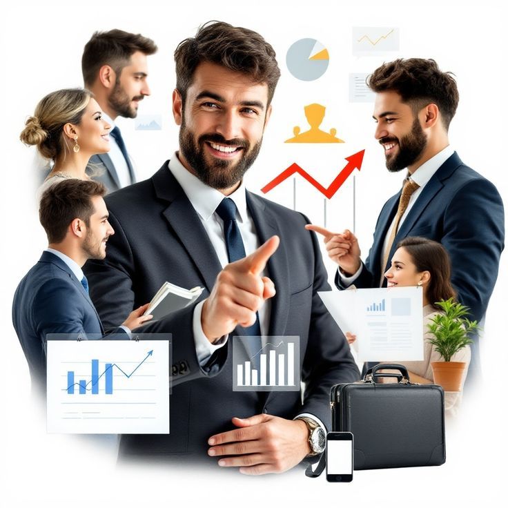 man and a woman is happy as the data is increasing